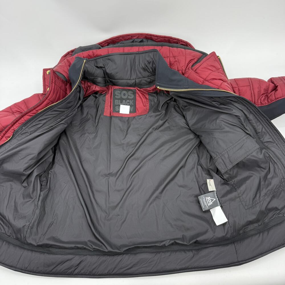 SOS BLACK SNOW Womens Snow Suit Jacket Size XL / Pants L Quilted Edgy Rocker Ski - Picture 6 of 16